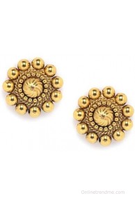 Alankruthi Ethnic Tops Copper Stud Earring